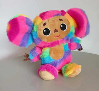The Legendary Soviet Russian Stuffed Toy Cheburashka Plushie Toy in Neon Colors