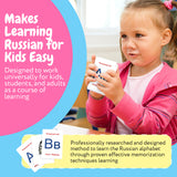 Russian Alphabet Learning Flash Cards | Learn Russian Alphabet for Kids, Students, and Adults Through This Professionally Made Russian Alphabet Flash Cards