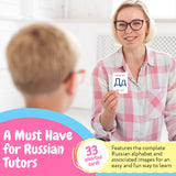 Russian Alphabet Learning Flash Cards | Learn Russian Alphabet for Kids, Students, and Adults Through This Professionally Made Russian Alphabet Flash Cards
